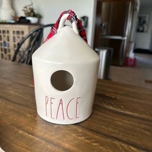 Peace birdhouse Rae Dunn